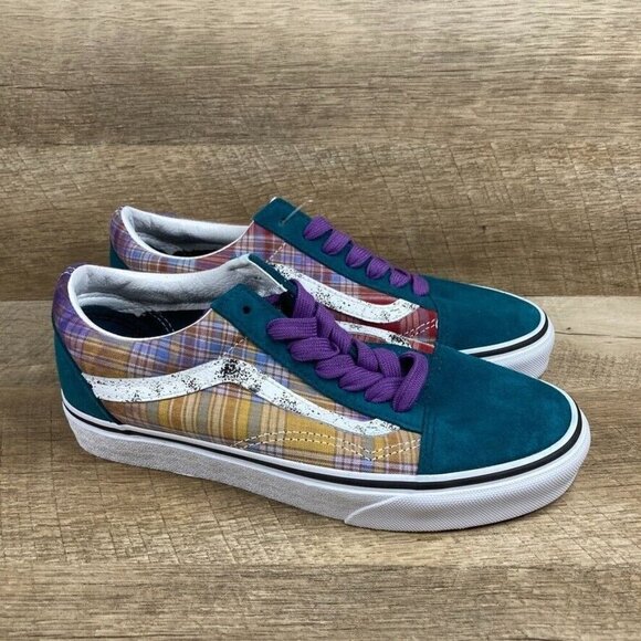 VANS Acid Prep Multicolor Plaid Sneakers Skate Shoes Womens 6.5 Mens 5 NEW - Picture 2 of 10